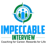 Impeccable Interview coaching logo with tagline.