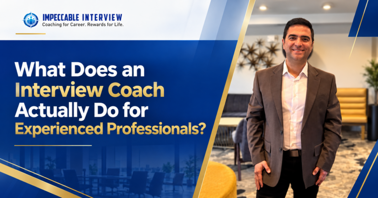 What Does an Interview Coach Actually Do for Experienced Professionals?