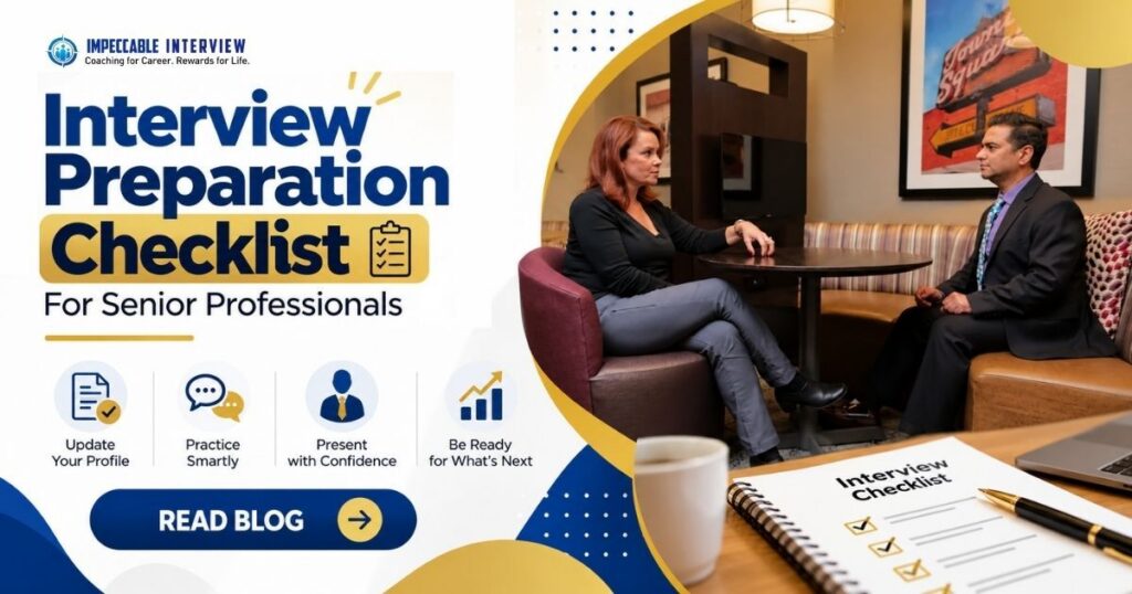 The Interview Preparation Checklist Senior Professionals Actually Need